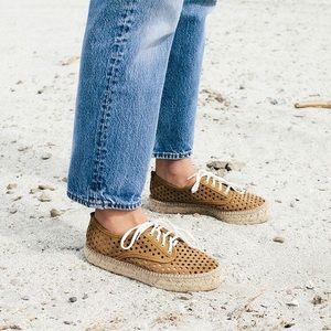 Loeffler Randall Alfie Perforated Suede Espadrille
